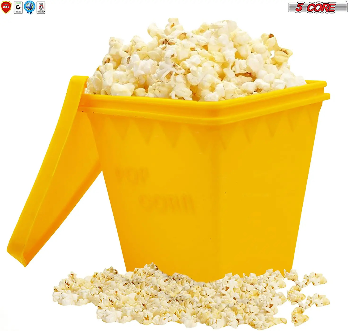 ポップコーン　No.5 Amazon.com: 5 Core The Original Microwave Popcorn Popper, Silicone